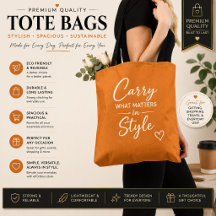 Saco Presente Tote Luxo Minimalista Laranja