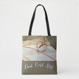 Saco Tote Alerta de Nerd de Livro