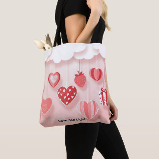 Saco Tote Amor, Luz e Gratidão para Alegria Diária