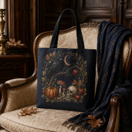 Saco Tote Botânico Gótico Vitoriano de Samhain com