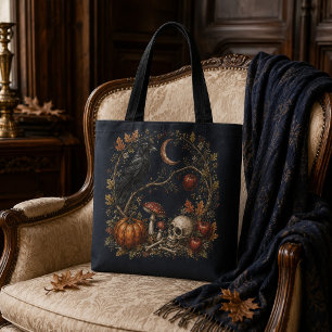 Saco Tote Botânico Gótico Vitoriano de Samhain com