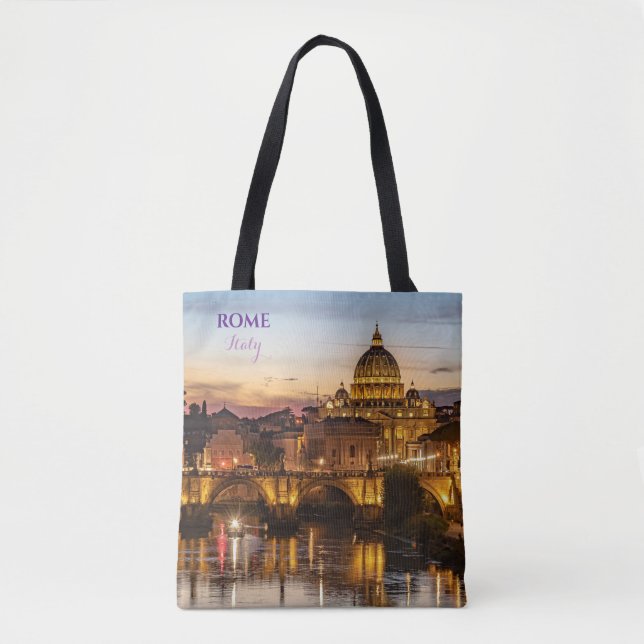 Saco Tote Cênico Roma Itália (Frente)