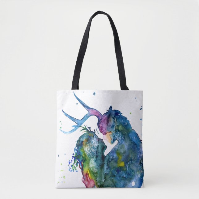 Saco Tote Cernunnos e Donzela (Frente)