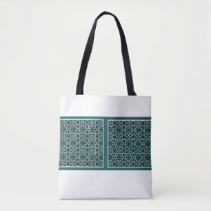 Saco Tote com Azulejo Turco Verde