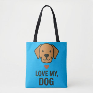 Saco Tote com Desenho de Pegada de Pata Minimalist