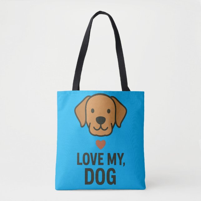 Saco Tote com Desenho de Pegada de Pata Minimalist (Frente)