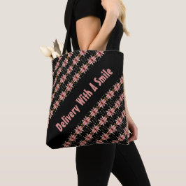 Saco Tote com Estampa de Entrega com Sorriso