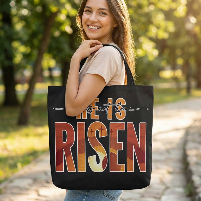 Saco Tote com Imagem Personalizada - Ele Ressuscit (Criador carregado)