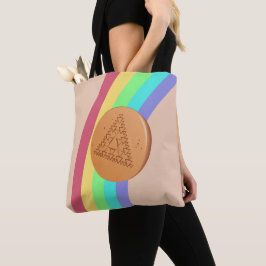 Saco Tote de Doce Dalgona Arco-íris