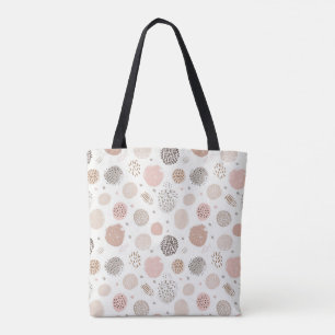 Saco 🌸 Tote do Padrão do Círculo Geométrico Moder