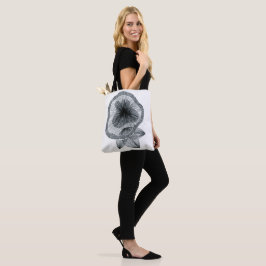 Saco Tote Floral Botânico de Linha de Arte Radial