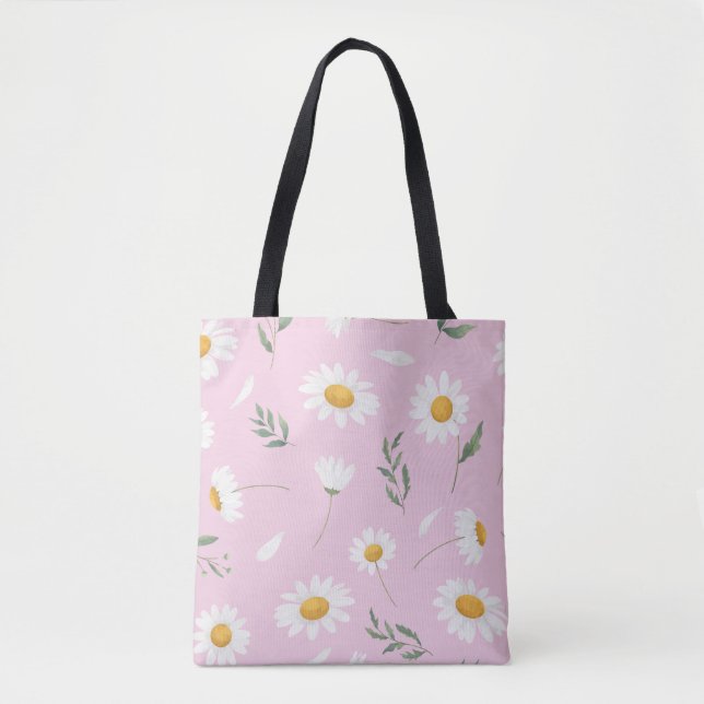 Saco Tote Floral Daisy (Frente)