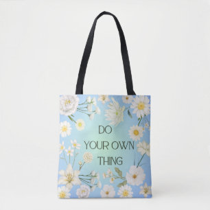 Saco Tote Floral Inspirador