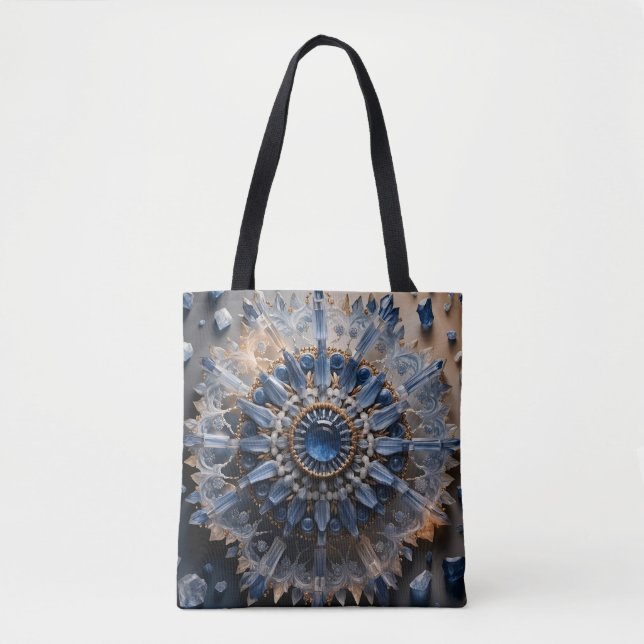 Saco Tote Mandala de Cianita (Frente)