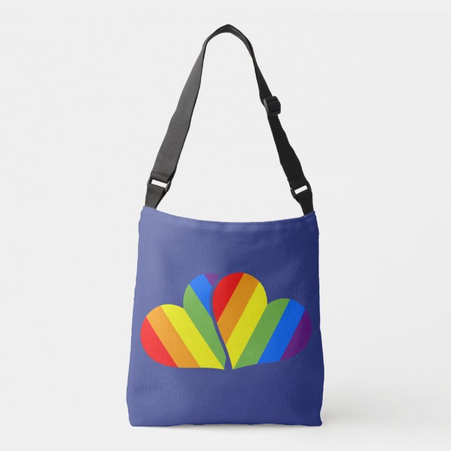 Saco Tote Mini Casal Arco-íris (Frente)