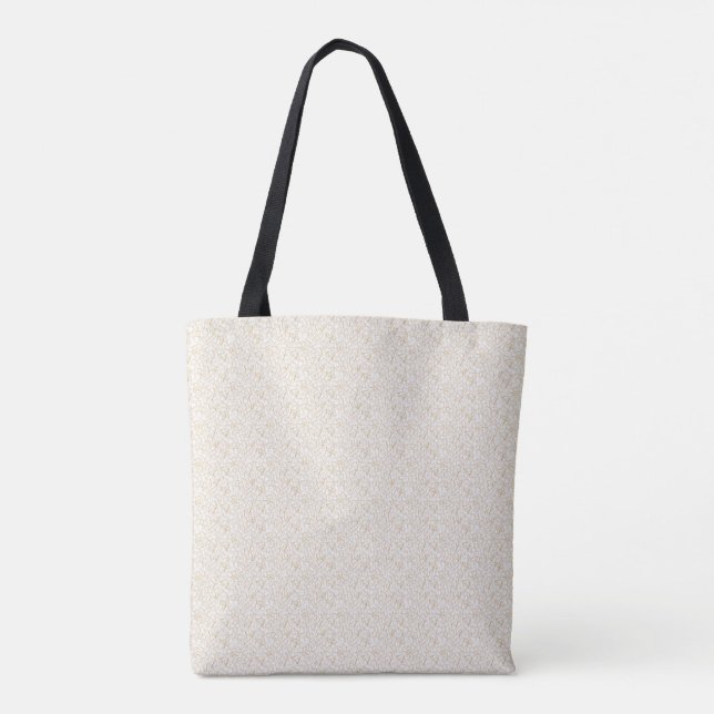 Saco Tote Neutro de Luxo Silencioso Presente (Verso)