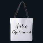 Saco tote nome personalizado<br><div class="desc">Saco tote nome personalizado para madrinha</div>