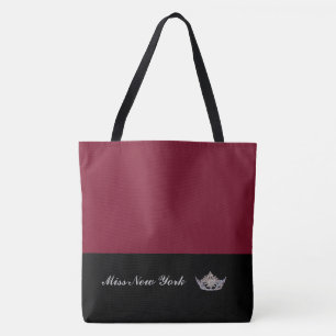Saco Tote Pageant Silver Crown - Vinho Grande