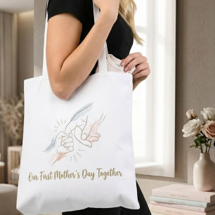 Saco Tote para o Nosso Primeiro Dia das Mães Junto