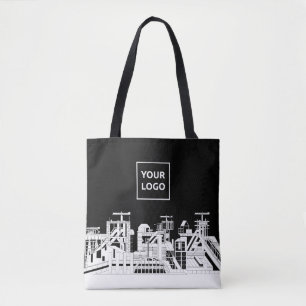 Saco Tote Personalizado com Logotipo e Silhueta In