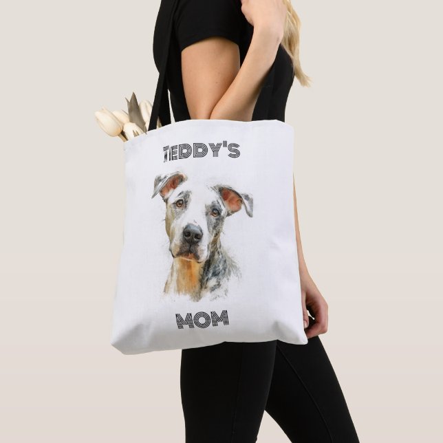 Saco Tote Personalizado de Mãe de Cachorro com Fot (Close Up)