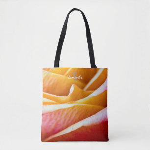 Saco Tote rosa laranja