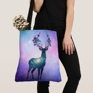 Saco Tote Silhueta de Veado Celestial