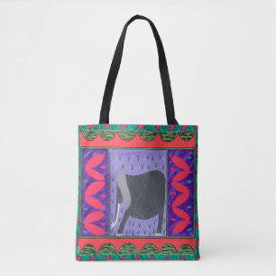 Saco Vermelho de Tote de Elefante Queniano