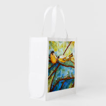 Alfinetes Amarelos Arte por Aquarela Bolsa de Merc