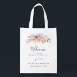 Sacola Ecológica Bag de Boas-vindas do Casamento com Cor Flórida Co<br><div class="desc">Este elegante saco de boas-vindas para convidados de casamento apresenta ilustrações florais cor-de-rosa e cor-de-rosa esverdeada com tipografia serif clássica. Consulte a coleção para coordenar itens e me envie uma mensagem se você precisar de um item ainda não incluído na coleção.</div>