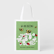 BEES e LadyBugs - Arte de LeahG Salvar as Abelhas