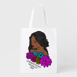 Sacola Ecológica Beleza da Ebonia do Dia Internacional da Mulher