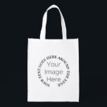 Sacola Ecológica Bolsa do Círculo de Fotografia Personalizado - Adi<br><div class="desc">Torne cada evento mais pessoal com este saco de fotos personalizado com um quadro circular de fotos e texto editável. Basta carregar sua própria imagem e digitar sua mensagem para criar um saco único para aniversários, despedida de solteiro, eventos de fraternidade, equipes de beisebol ou presentes em grupo. Cada saco...</div>