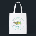 Sacola Ecológica Favor do Partido Swag Bag do Inseto Love<br><div class="desc">Um giro giro no saco de troca,  este saco STAG apresenta uma ilustração fofinha e escaravana do lovebug! Isso faz a mala favorita perfeita para o seu inseto,  festa de aniversário temida!</div>