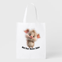 Flauffy Piglet com Olhos Grandes - Seja gentil, vá
