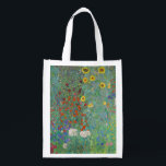 Sacola Ecológica Gustav Klimt - Jardim do País com Girassóis<br><div class="desc">Jardim do País com Girassóis/Jardim de Fazenda com Girassóis - Gustav Klimt em 1905-1906</div>