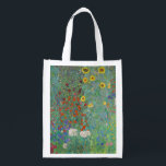 Sacola Ecológica Gustav Klimt - Jardim do País com Girassóis<br><div class="desc">Jardim do País com Girassóis/Jardim de Fazenda com Girassóis - Gustav Klimt em 1905-1906</div>