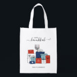Sacola Ecológica Hanukkah dá presentes e menorah feriado reutilizáv<br><div class="desc">Personalize o texto personalizado acima. Você pode encontrar itens de coordenação adicionais em nossa coleção "Presentes de Chanucá e Menorah".</div>