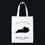Sacola Ecológica Kentucky Wedding Bag Black & Dourado Bolsa<br><div class="desc">Encham esta bolsa de boas-vindas com guloseimas favoritas para os seus hóspedes aproveitarem quando chegarem a Kentucky!</div>
