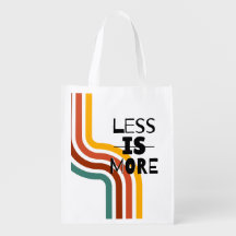 'Menos É Mais' Listras Minimalistas Retro