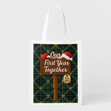Our First Christmas Together 2025 Wooden Sign