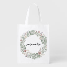 seu Cesto de Flores Silvestres & Bolsa de Salgueir