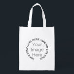 Sacola Ecológica simples sua imagem aqui, foto personalizada editar<br><div class="desc">simples sua imagem aqui,  foto personalizada editar círculo e texto fácil de editar texto adicionar sua imagem fotográfica ao círculo mascarado de foto de bolsa bolsa de compra diversão para frat,  stag,  solteiro,  equipe de beisebol,  festa de aniversário ou outro pode ter fotos diferentes para o noivo ou aniversário</div>