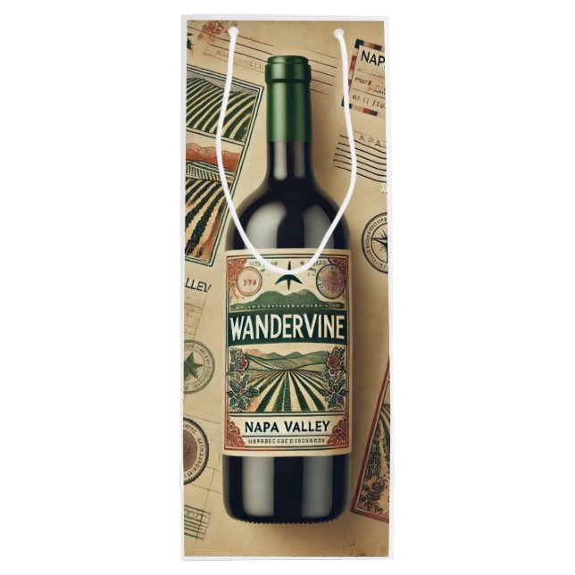 Sacola para Presente - Vinho (Verso)