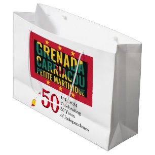Sacola Para Presentes Grande 2024 Independência GRENADIAN 50.º Aniversário