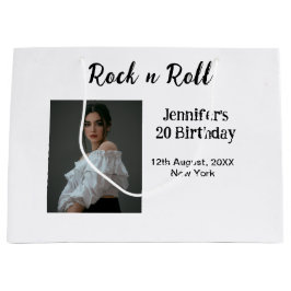 Sacola Para Presentes Grande 20 do Rock n roll