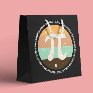 Sacola Para Presentes Grande 3.14 Design do Dia Nacional do Pi - Ideia de Prese
