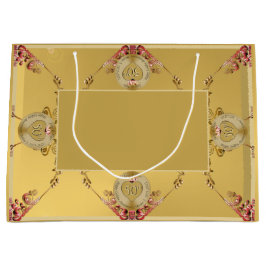 Sacola Para Presentes Grande 50º ou 1rua Aniversário do Presente