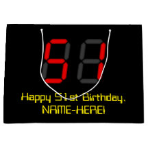 510 Aniversário: Estilo de Relógio Digital Vermelh