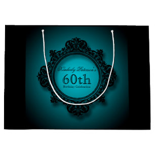 Sacola Para Presentes Grande 60th Saco personalizado celebração do presente d